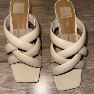 Dolce Vita Women's Cream Braided Slide Mules
